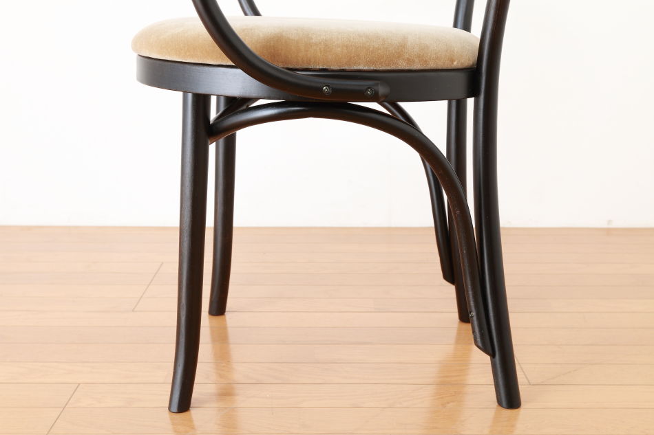 ページドPaged ベントアームチェア No9 Vienna/ダークウェンジ/クッションシート