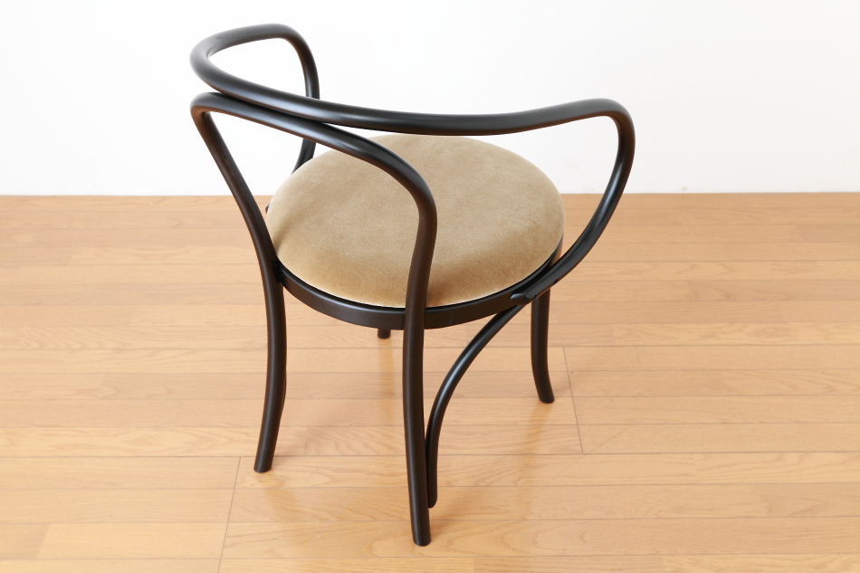 ページドPaged ベントアームチェア No9 Vienna/ダークウェンジ/クッションシート