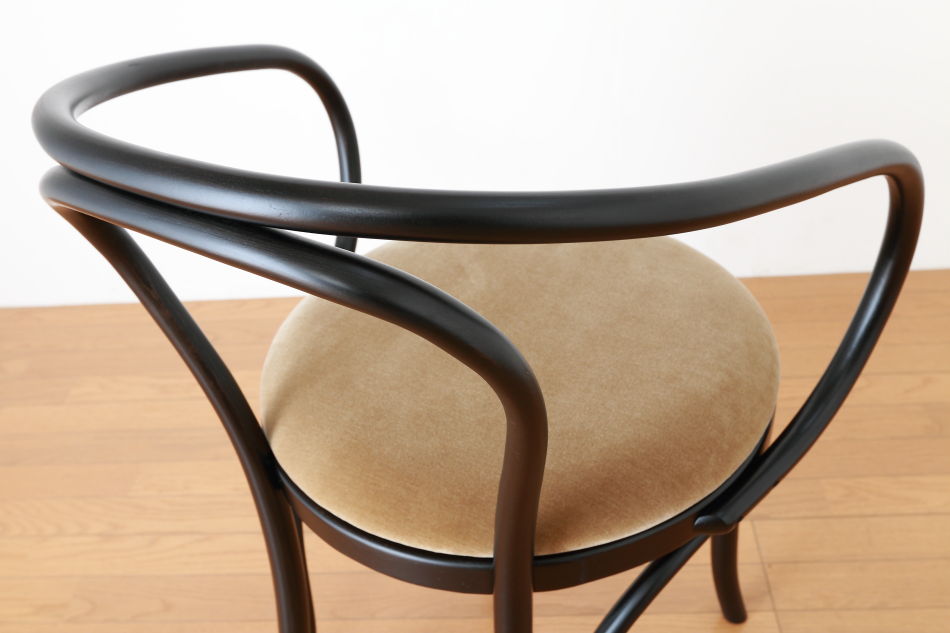 ページドPaged ベントアームチェア No9 Vienna/ダークウェンジ/クッションシート