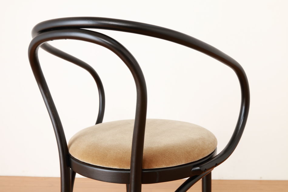 ページドPaged ベントアームチェア No9 Vienna/ダークウェンジ/クッションシート