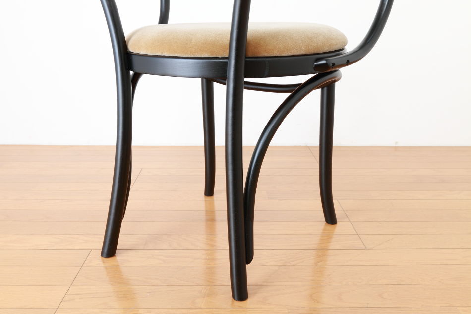 ページドPaged ベントアームチェア No9 Vienna/ダークウェンジ/クッションシート