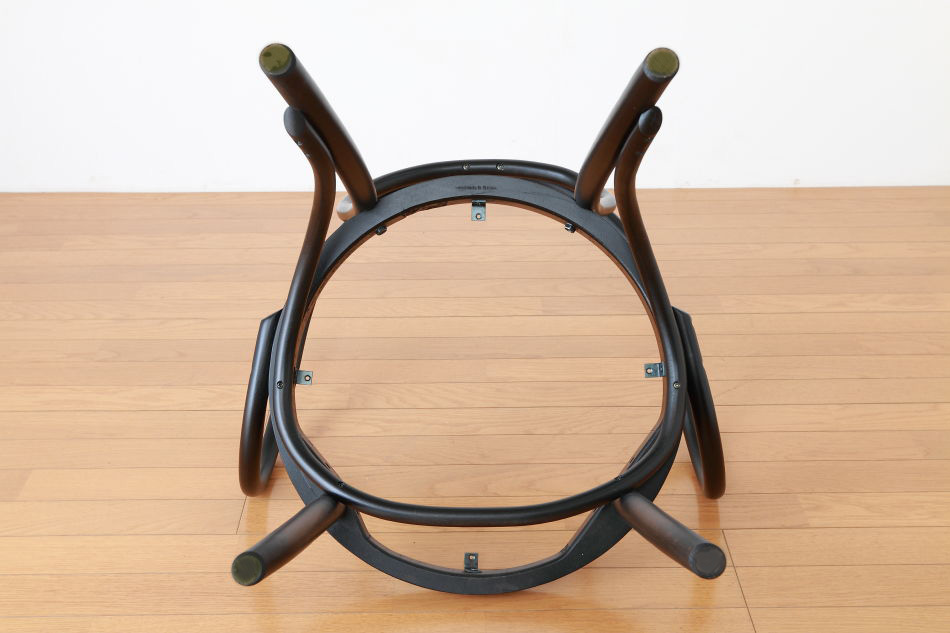 ページドPaged ベントアームチェア No9 Vienna/ダークウェンジ/クッションシート