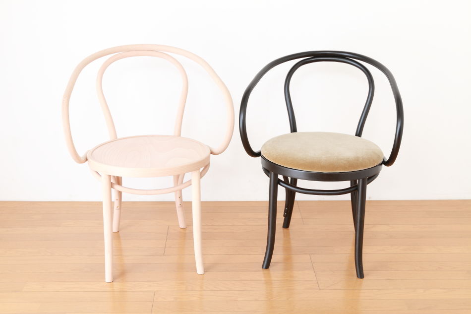 ページドPaged ベントアームチェア No9 Vienna/ダークウェンジ/クッションシート