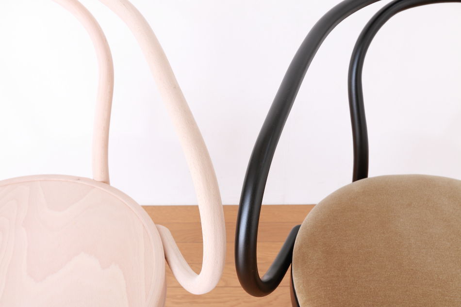 ページドPaged ベントアームチェア No9 Vienna/ダークウェンジ/クッションシート