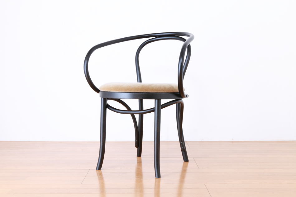 ページドPaged ベントアームチェア No9 Vienna/ダークウェンジ/クッションシート