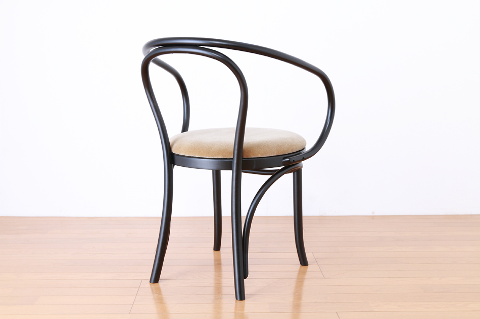 ページドPaged ベントアームチェア No9 Vienna/ダークウェンジ/クッションシート