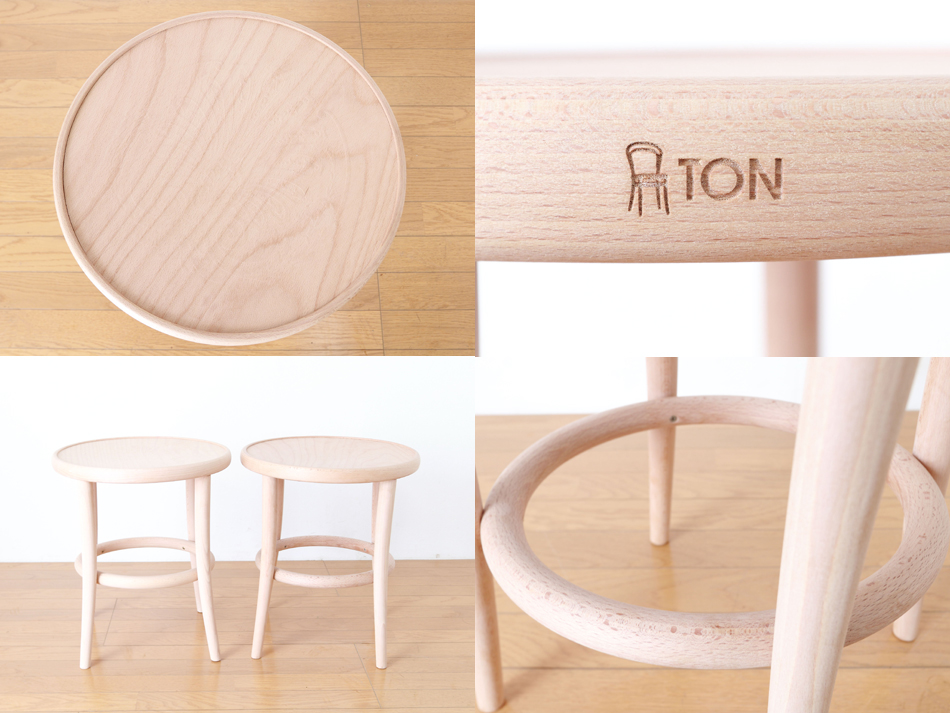 トンTON ベントウッドスツール No60 リングレッグRing leg/ソープ・フィニッシュ