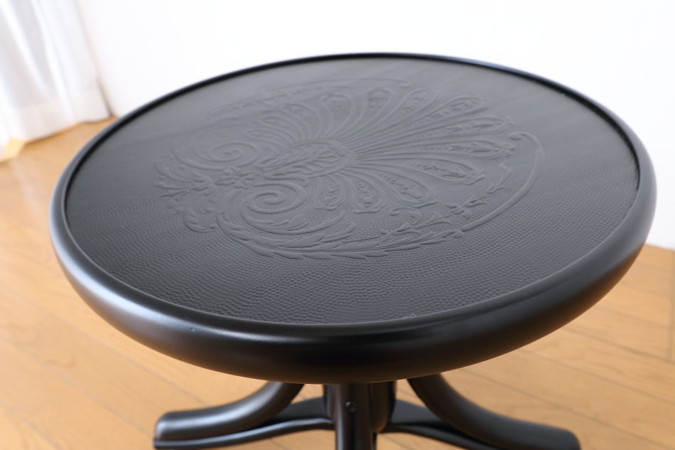 トンTON ベントウッドレボルビングスツールNo505ピアノPIANO/ダーク・ウェンジ