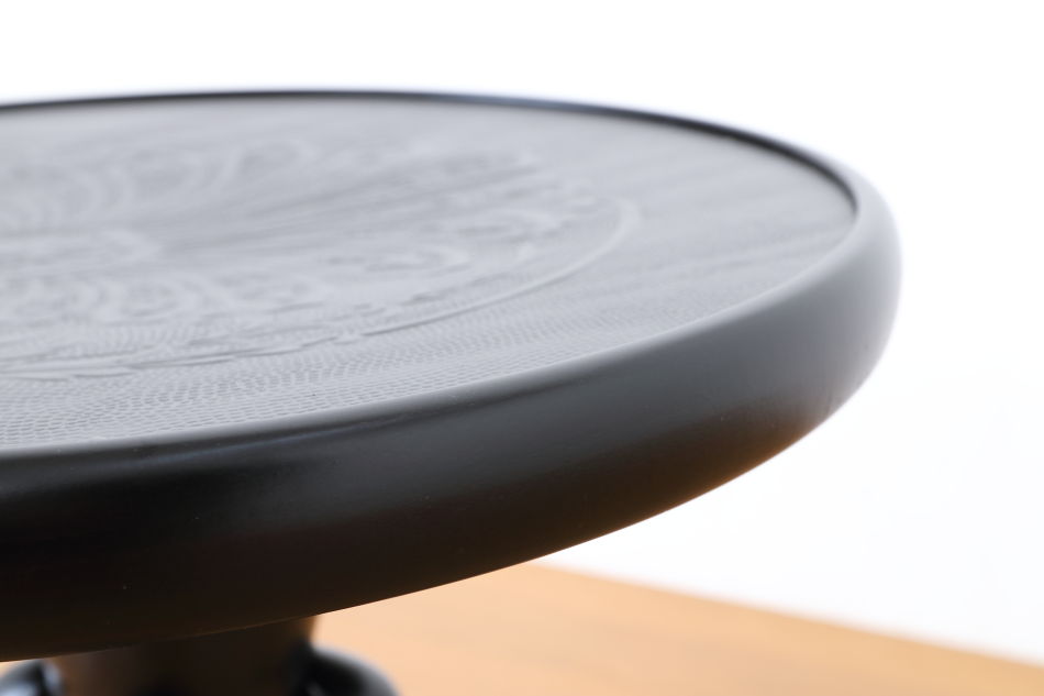 トンTON ベントウッドレボルビングスツールNo505ピアノPIANO/ダーク・ウェンジ