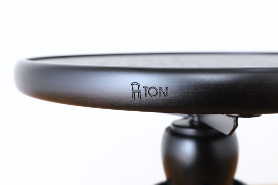 トンTON ベントウッドレボルビングスツールNo505ピアノPIANO/ダーク・ウェンジ