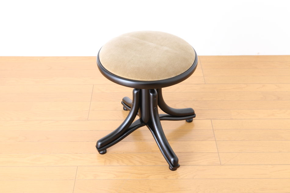 トンTON ベントウッドレボルビングスツールNo505ピアノPIANO/ダーク・ウェンジ