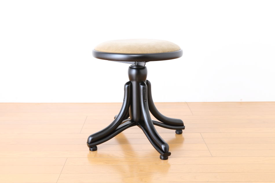 トンTON ベントウッドレボルビングスツールNo505ピアノPIANO/ダーク・ウェンジ