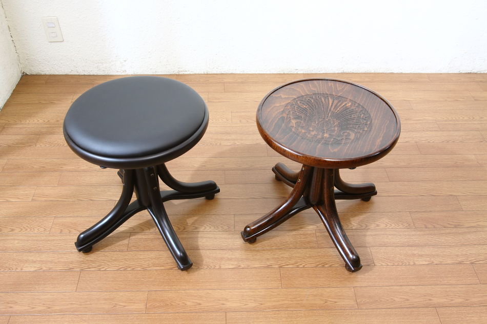 トンTON ベントウッドレボルビングスツールNo505ピアノPIANO/ダーク・ウェンジ