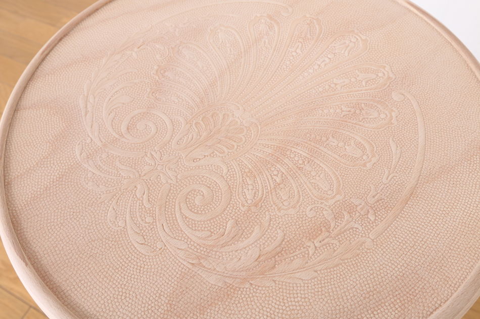 トンTON ベントウッドスツール No60 アーチレッグArch leg/クリアオイル・フィニッシュ