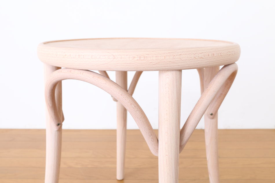 トンTON ベントウッドスツール No60 アーチレッグArch leg/クリアオイル・フィニッシュ