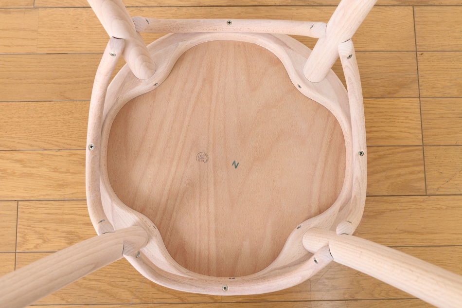 トンTON ベントウッドスツール No60 アーチレッグArch leg/クリアオイル・フィニッシュ