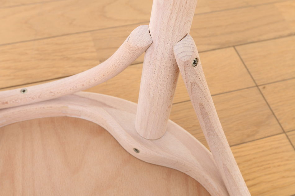 トンTON ベントウッドスツール No60 アーチレッグArch leg/クリアオイル・フィニッシュ