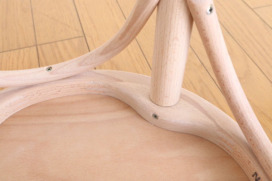 トンTON ベントウッドスツール No60 アーチレッグArch leg/クリアオイル・フィニッシュ