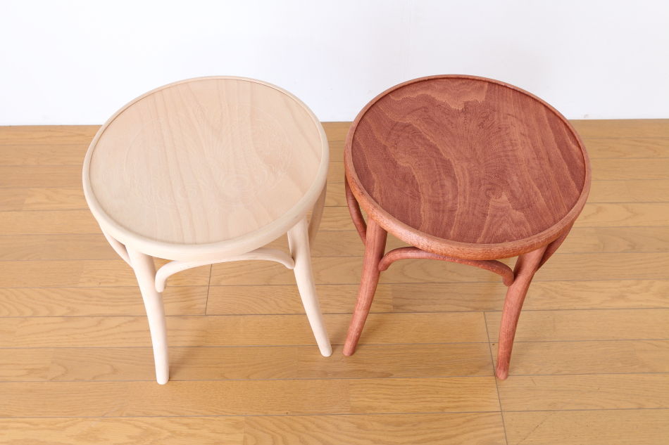 トンTON ベントウッドスツール No60 アーチレッグArch leg/チェリーオイル