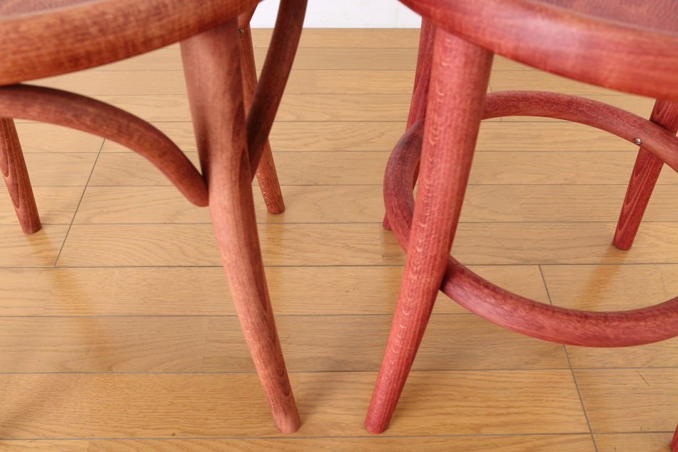 トンTON ベントウッドスツール No60 アーチレッグArch leg/チェリーオイル