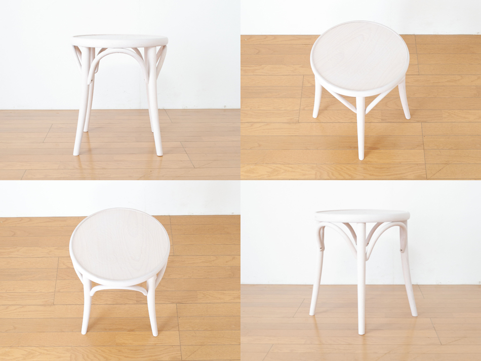 トンTON ベントウッドスツールNo60 アーチレッグArch leg/ホワイトオイル・フィニッシュ