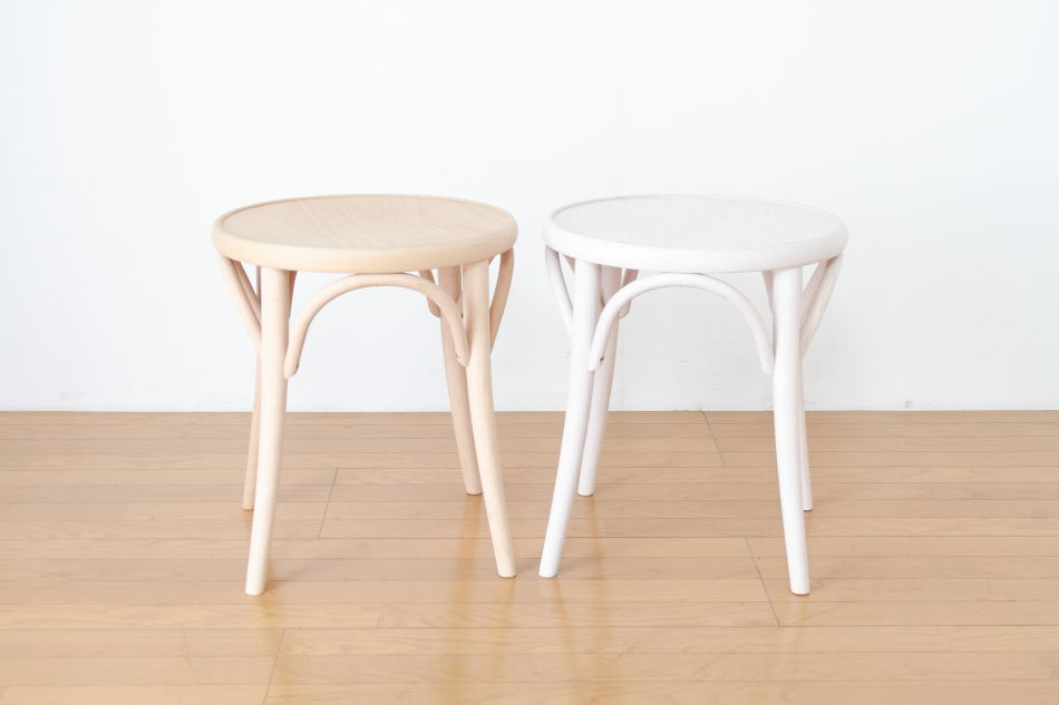 トンTON ベントウッドスツールNo60 アーチレッグArch leg/ホワイトオイル・フィニッシュ
