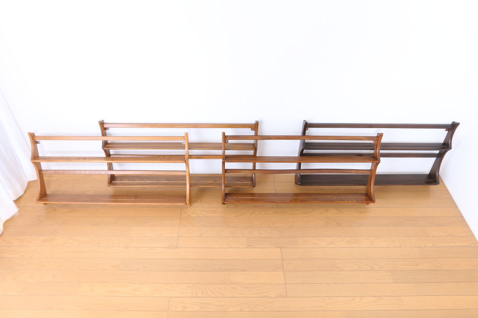 アーコール ERCOL No268 ソリッドエルム ウォールラック/ゴールドラベル