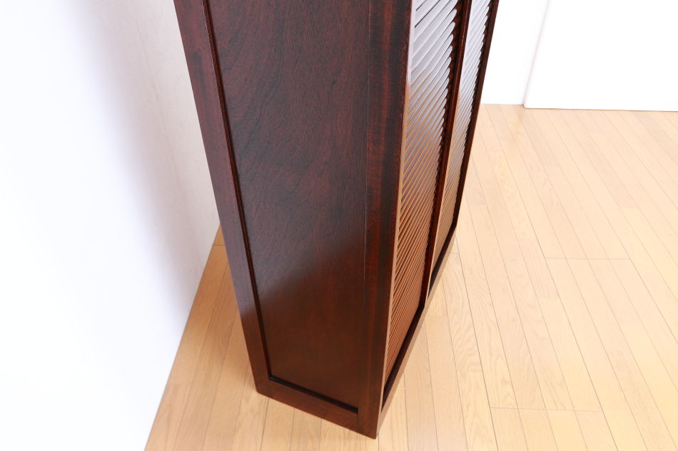 ダブルシャッター マホガニーファイリングキャビネット