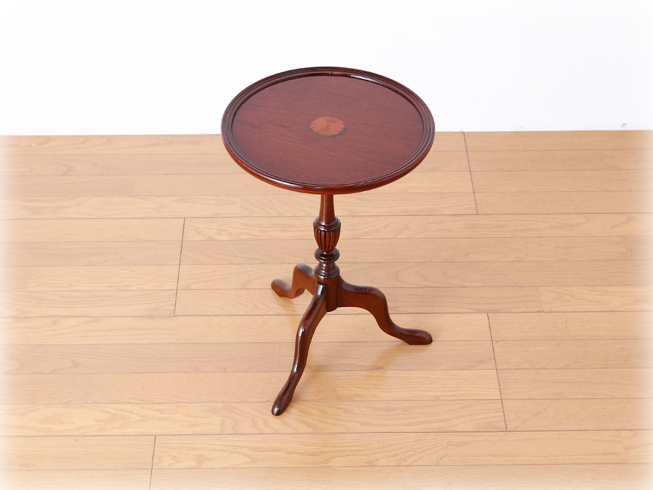 【更新中】インレイマホガニー スモールトライポッド ワインテーブル