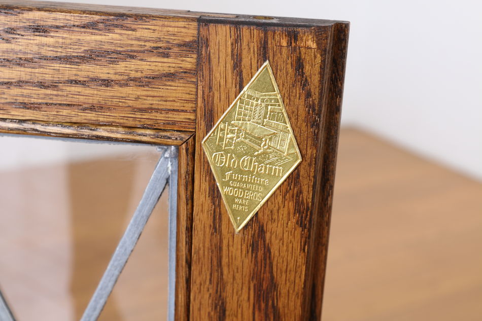 オールドチャームOLD CHARM ステンドグラスドア オーク ワイントローリー