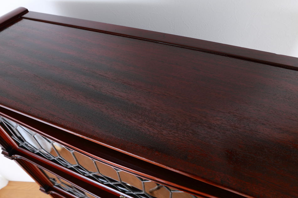 グローブヴェルニッケGlobe Wernicke 5スタッキングステンドグラスマホガニーブックケース