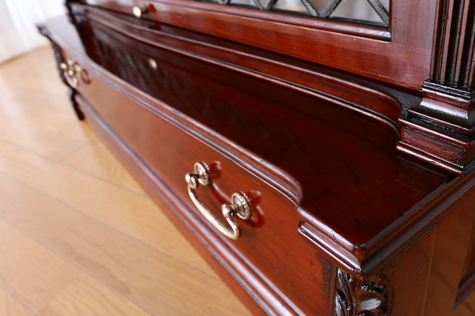 グローブヴェルニッケGlobe Wernicke 5スタッキングステンドグラスマホガニーブックケース