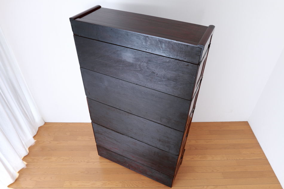 グローブヴェルニッケGlobe Wernicke 5スタッキングステンドグラスマホガニーブックケース