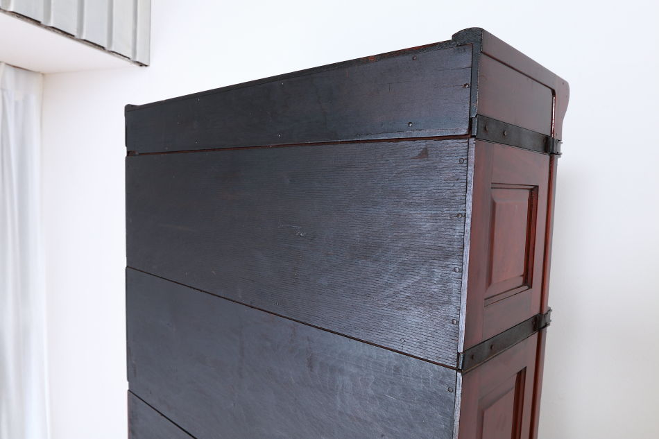 グローブヴェルニッケGlobe Wernicke 5スタッキングステンドグラスマホガニーブックケース