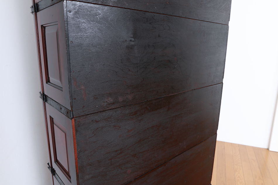 グローブヴェルニッケGlobe Wernicke 5スタッキングステンドグラスマホガニーブックケース