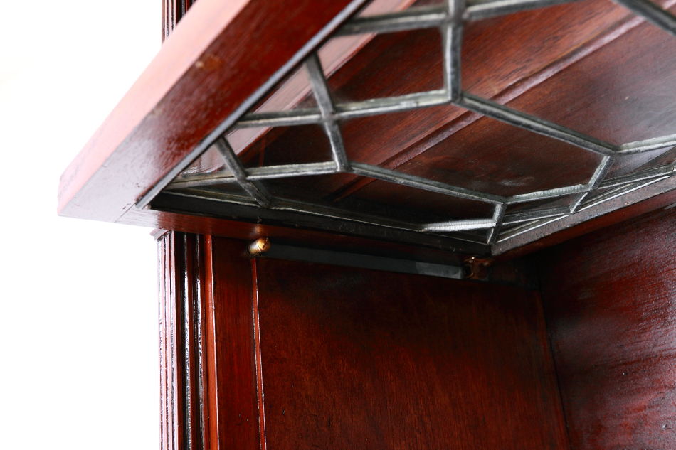 グローブヴェルニッケGlobe Wernicke 5スタッキングステンドグラスマホガニーブックケース