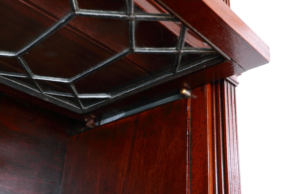 グローブヴェルニッケGlobe Wernicke 5スタッキングステンドグラスマホガニーブックケース