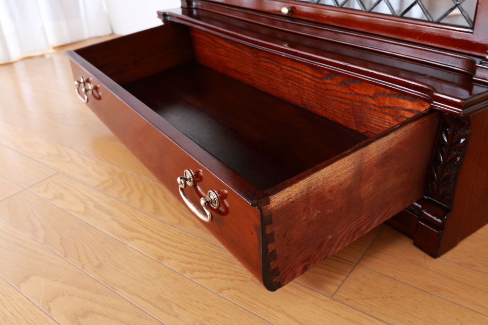 グローブヴェルニッケGlobe Wernicke 5スタッキングステンドグラスマホガニーブックケース