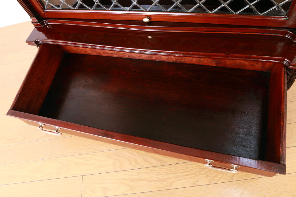 グローブヴェルニッケGlobe Wernicke 5スタッキングステンドグラスマホガニーブックケース