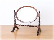 ヴィクトリアンスタイル ツイスト テーブルトップ スタンドミラー