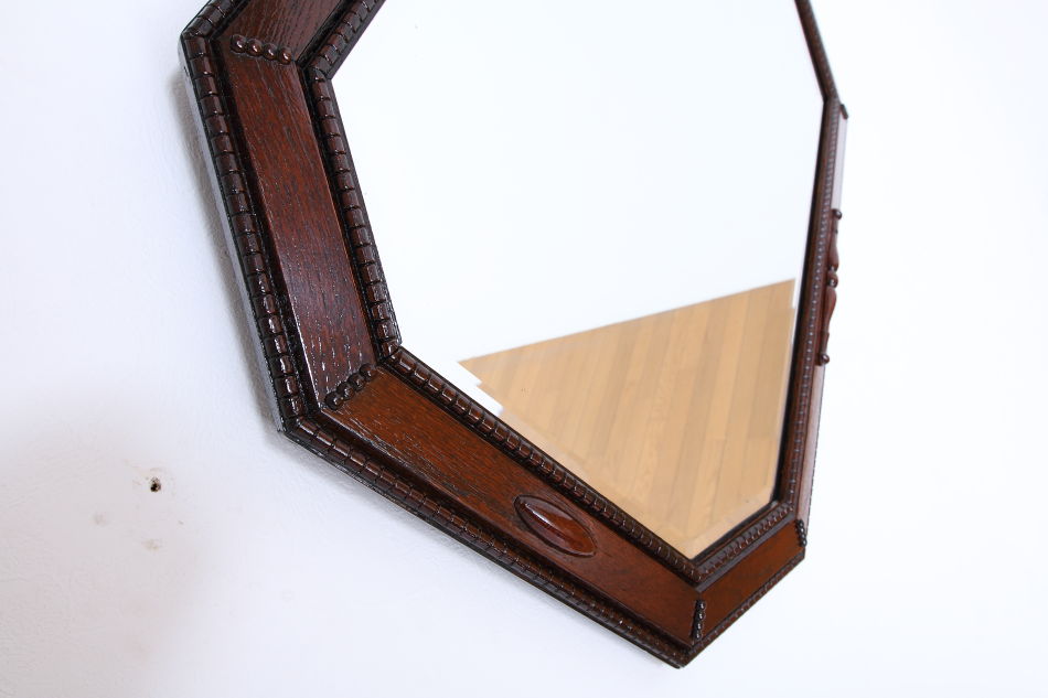 クオリティオーク カービングフレームウォールミラー