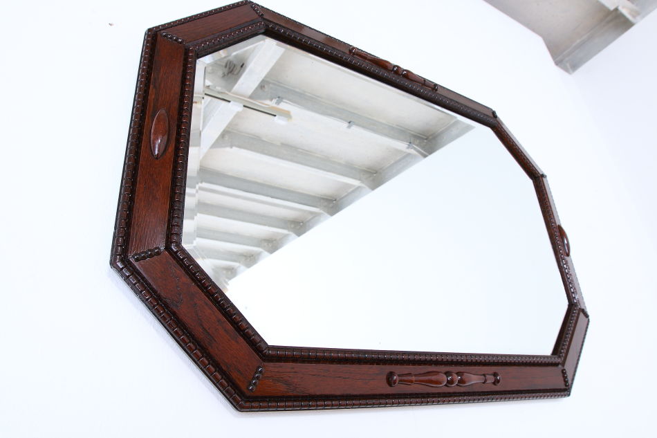 クオリティオーク カービングフレームウォールミラー