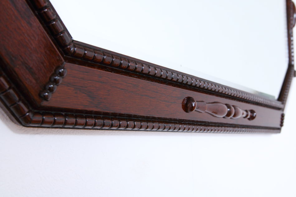 クオリティオーク カービングフレームウォールミラー