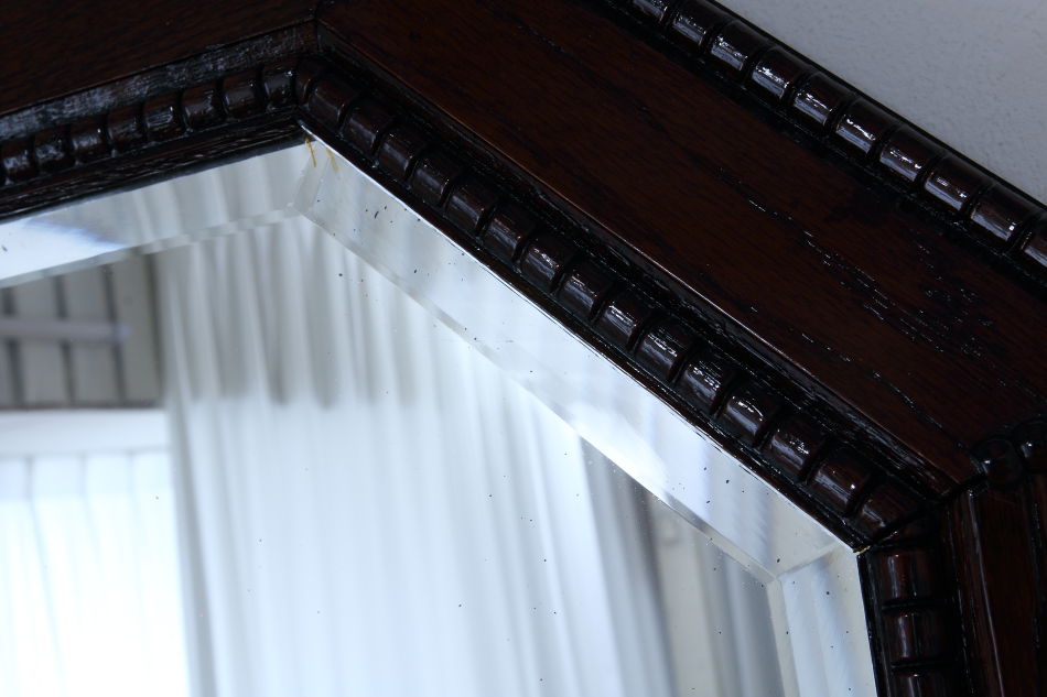 クオリティオーク カービングフレームウォールミラー