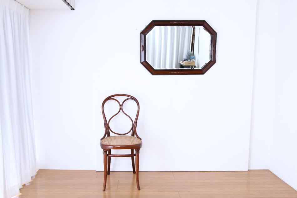 クオリティオーク カービングフレームウォールミラー