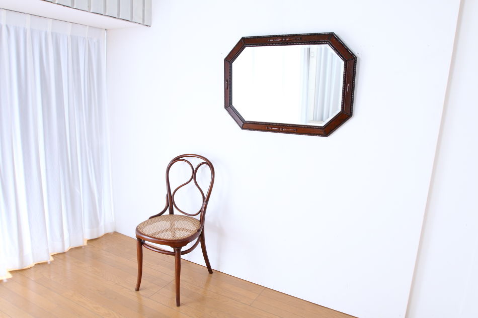 クオリティオーク カービングフレームウォールミラー