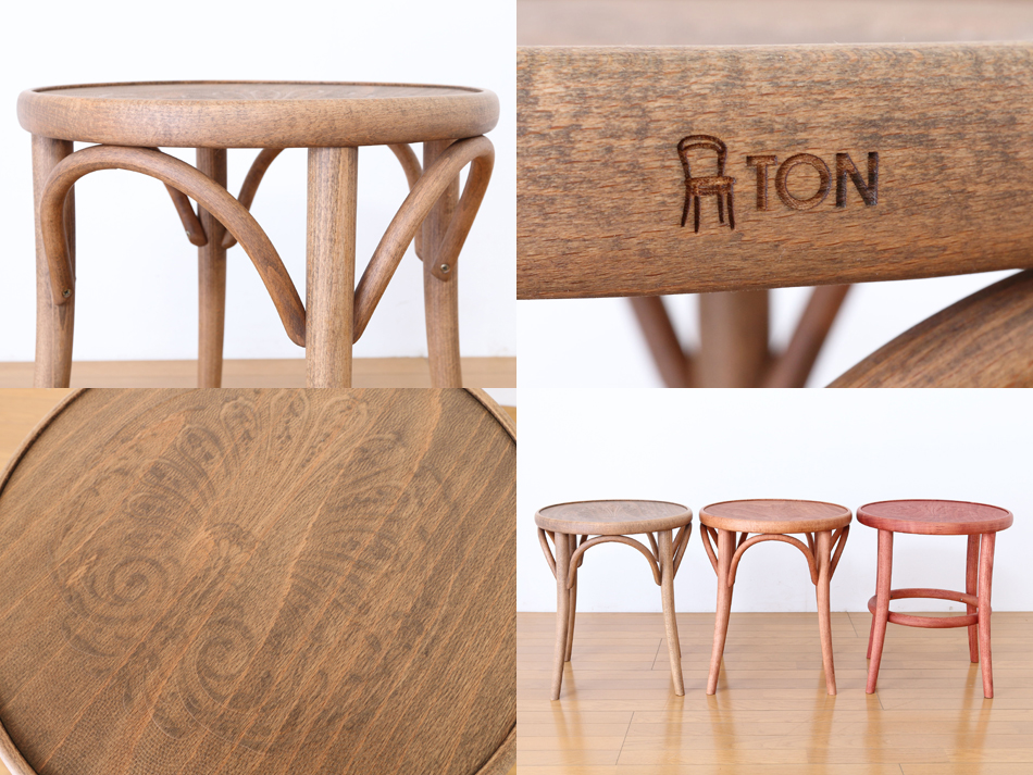トンTON ベントウッドスツール No60 アーチレッグArch leg/アンティークオイル