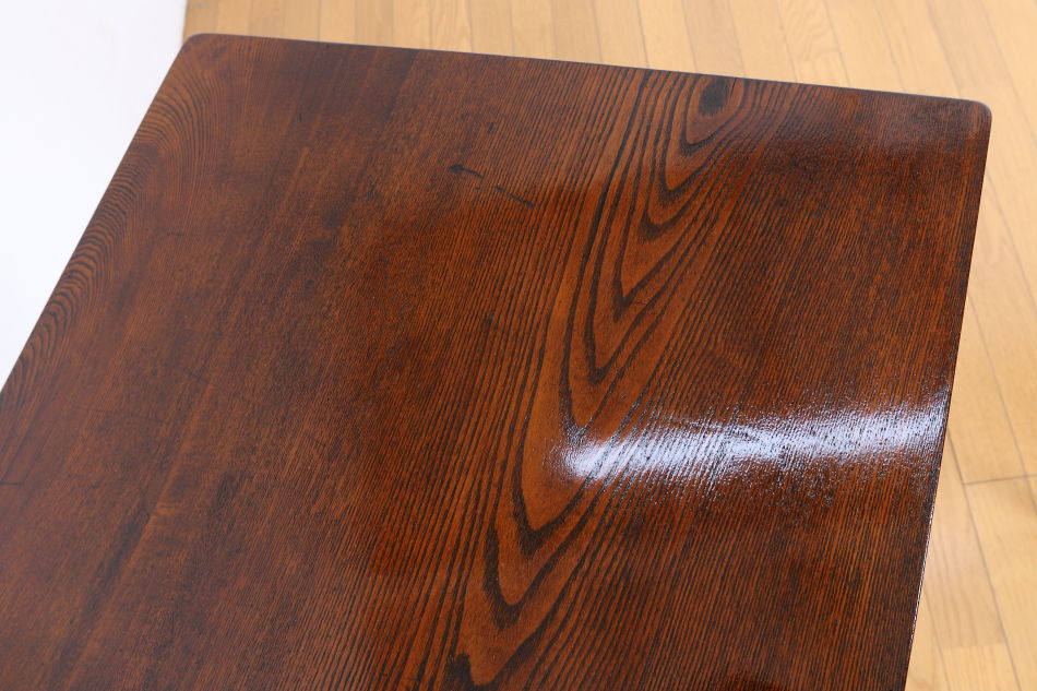 和骨董WA-COTTOO 昭和レトロ 欅(ケヤキ) ヒラデスクHIRA-DESK平机