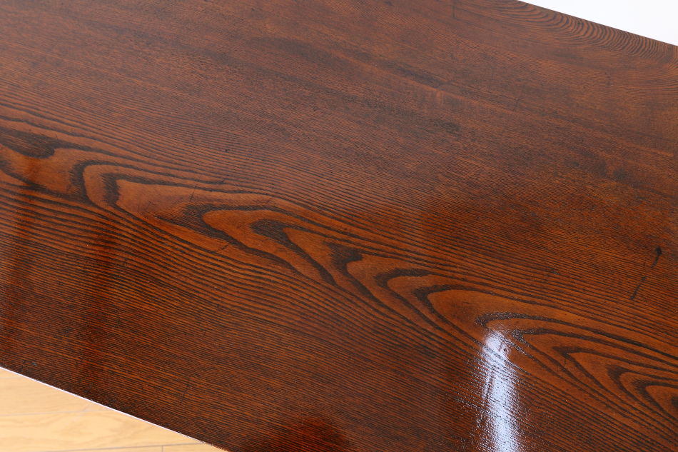 和骨董WA-COTTOO 昭和レトロ 欅(ケヤキ) ヒラデスクHIRA-DESK平机