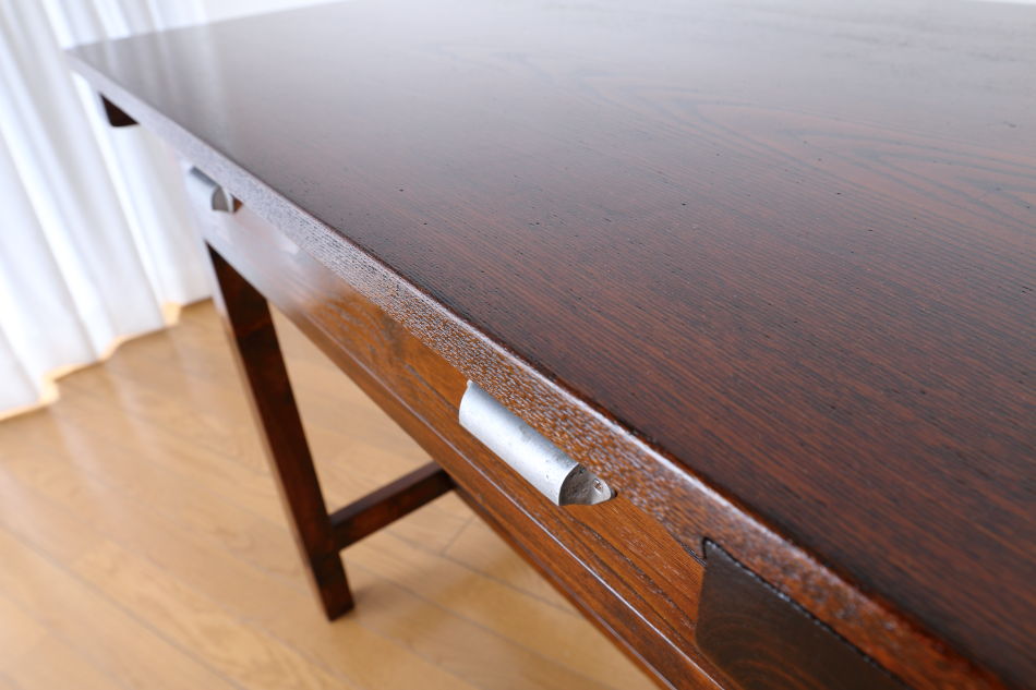 和骨董WA-COTTOO 昭和レトロ 欅(ケヤキ) ヒラデスクHIRA-DESK平机